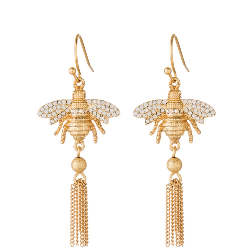 Spartina 449 Gold Bee Tassel Earrings